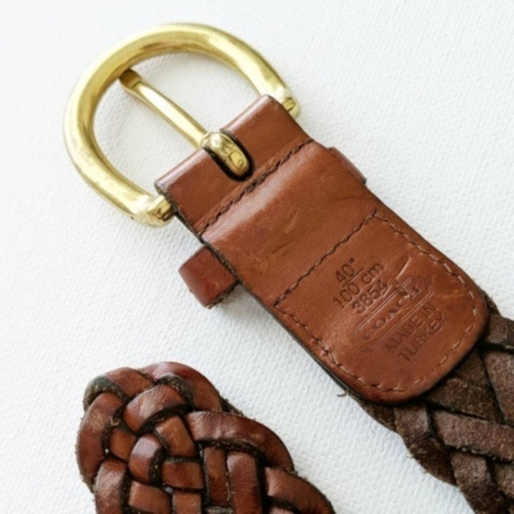 Coach Braided Belt Mens 40″ - Picture 2 of 2